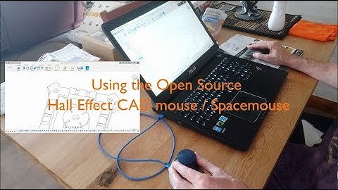 Open source Hall Effect CAD mouse / Spacemouse in use