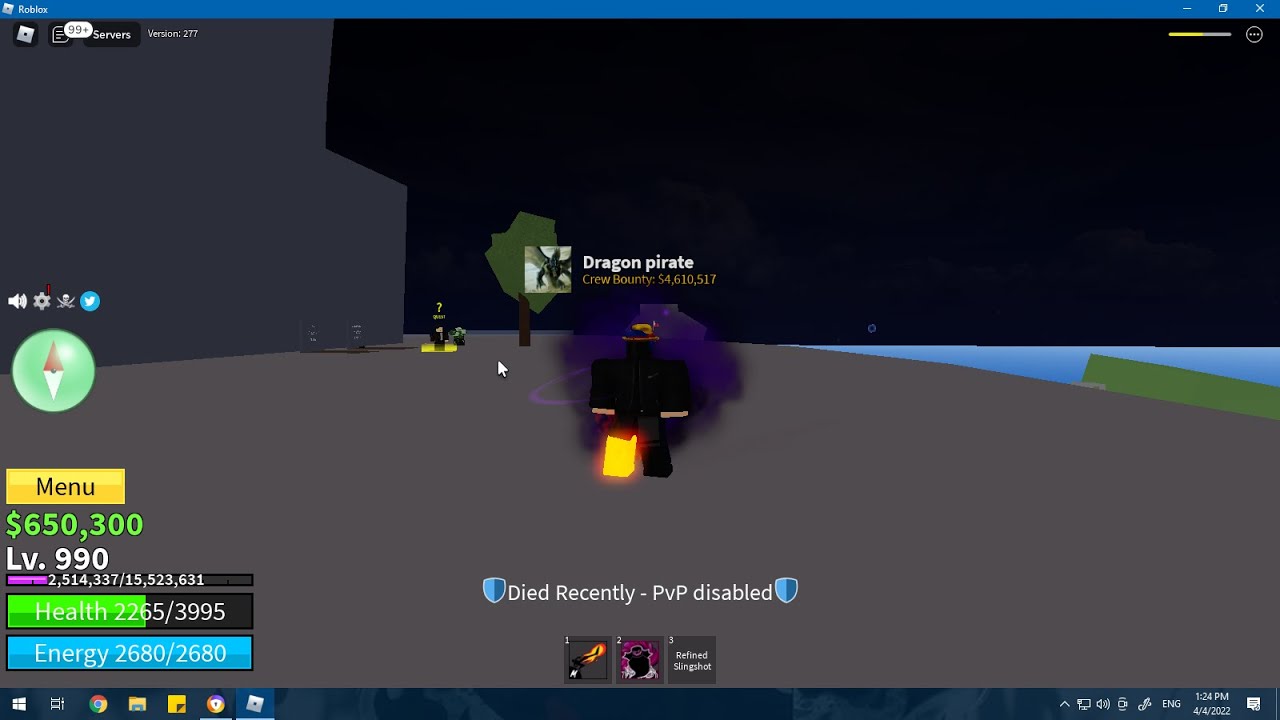 Shadow fruit vs zombie 1v1 blox fruits 9 YouTube