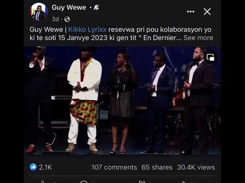 Award winner !! Prestigious Haitian music award