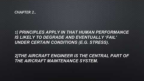 Human performance and limitations - human factor CAP 715 (module 9 highlights)