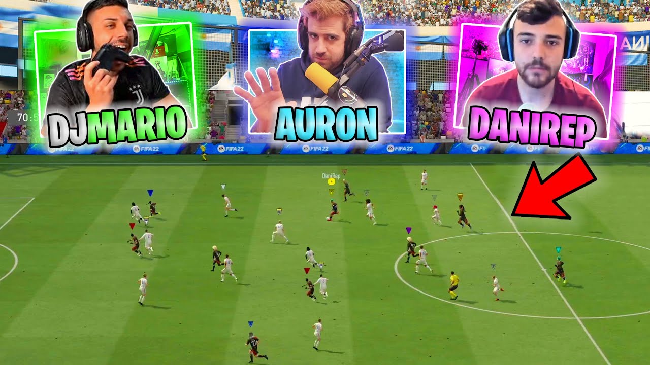 AURONPLAY ME LA PASA Y METO UN GOLAZO!! - FIFA 22 PORCINOS FC