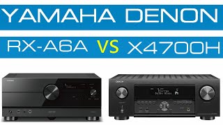 Yamaha RX-A6A Aventage vs Denon X4700H 8K  9.2 Channel Audio Video Receiver | Technical Specs | view