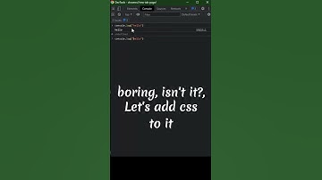 Add CSS to console.log() | Javascript Tricks | #shorts #javascript #coding #programming
