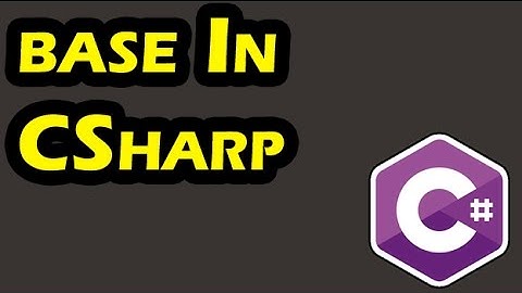 08 - base Keyword Program In C#