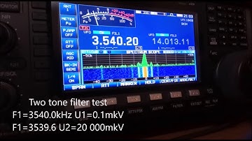 IC 7600 Filter Test #2