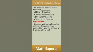 numerical analysis mcq / set 1 / #ppscjobs