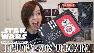 Star Wars Smugglers Bounty January 2016 Unboxing