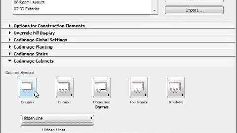 Cadimage Cabinets - Model View Options