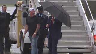 RAW: Donald Trump arrives in Ohio for Patriot Games Finale