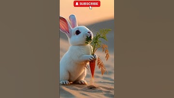rabbit watered the orange carrot plant and saved it from drying up 😭 #ai #tree #save #watering
