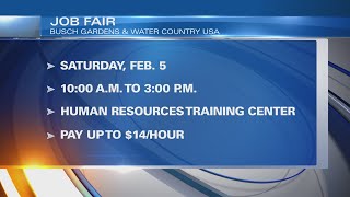 Busch Gardens Water Country USA hosting job fairs in February