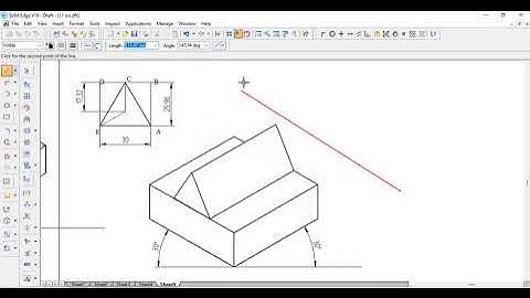 Triangular pyramid and triangular prism placed over a square slab, cone placed on triangular prism