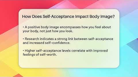 How Does Self-Acceptance Impact Body Image? | Inside Body Image