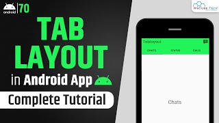 Tab Layout in Android Studio with Example | Android App Development Tutorial