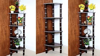 Corner Rack Design With Cardboard | 4 Shelf Corner rack | Home decorating ideas | Home Art