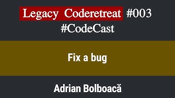Code Cast: Legacy Coderetreat Episode 3 - Fix a Bug [Java]