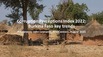 Corruption Perceptions Index 2022 Burkina Faso key trends