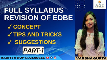 FULL SYLLABUS REVISION OF EDBE | B.COM | SEM 4 | CALCUTTA UNIVERSITY #semester4  #bcom