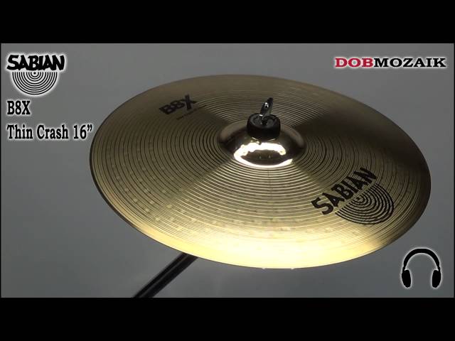 Тарелка креш SABIAN 16 B8X Thin Crash