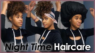 How to: Wrap Your Curls at Night! | My NIGHT TIME Haircare Routine!