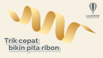 TRIK CEPAT BIKIN PITA RIBON DI COREL DRAW