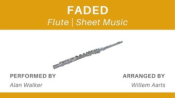 Faded - Alan Walker | Flute | Sheet Music