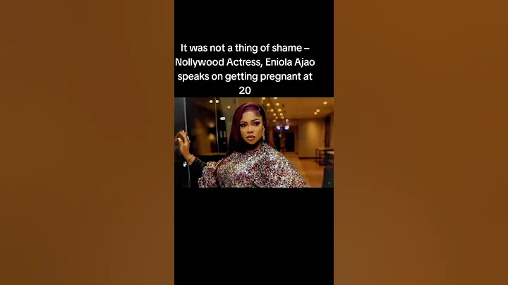 It was not a thing of shame – Nollywood Actress, Eniola Ajao speaks on getting pregnant at 20