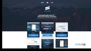 Rack Hosting - Unbounce Landing Page Templates Bundle Pack        | F