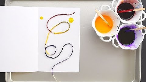 String Painting: A Beautiful Art Technique using Ink or Liquid Watercolors