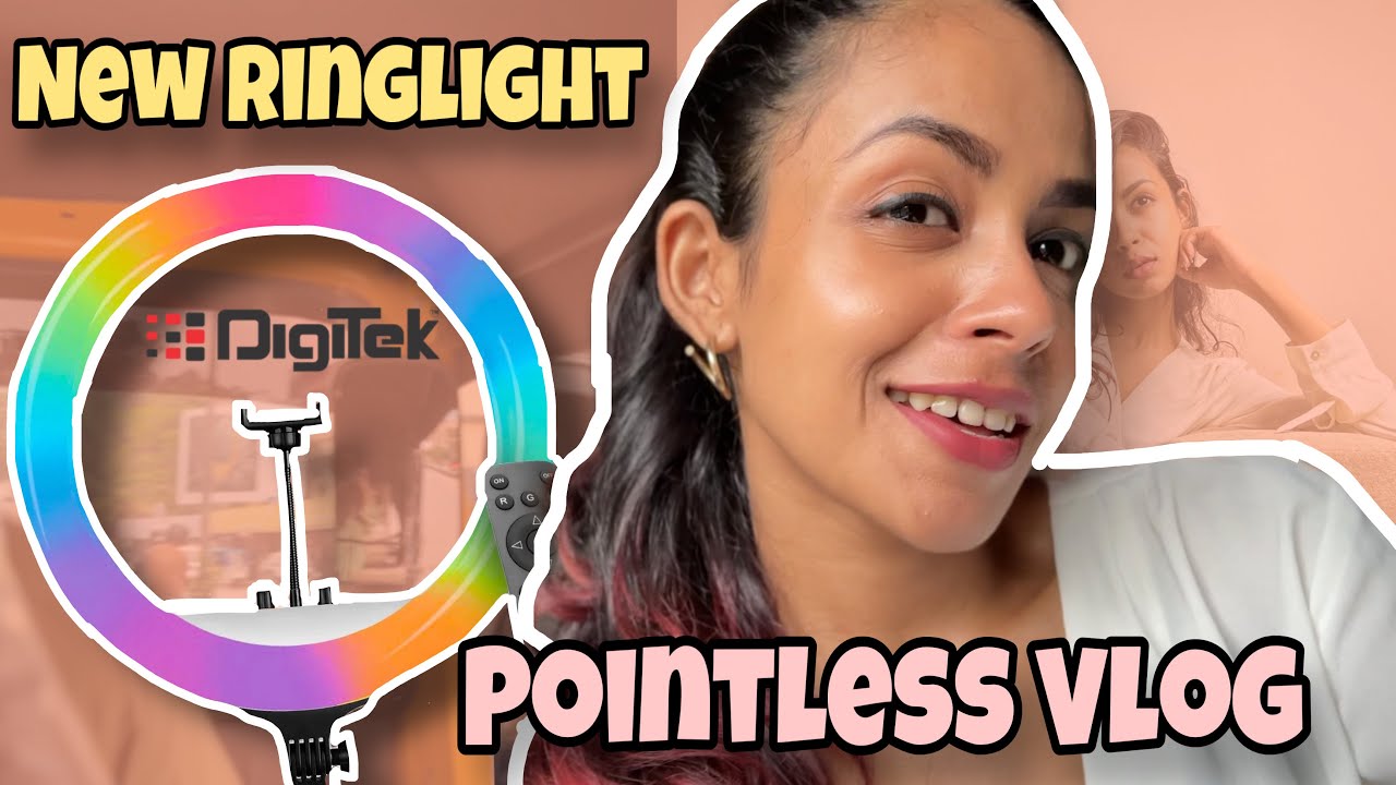 Pointless vlog | Digitek (DRL-18 RGB) RGB LED Ring Light review