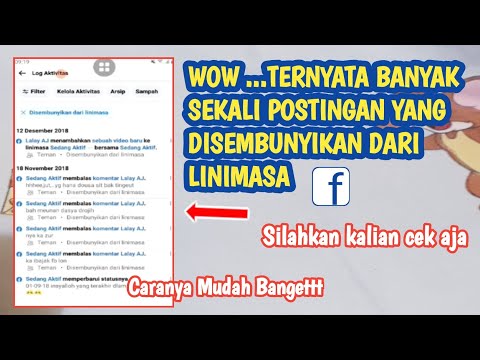 CARA MELIHAT POSTINGAN YANG DISEMBUNYIKAN DARI LINIMASA FACEBOOK