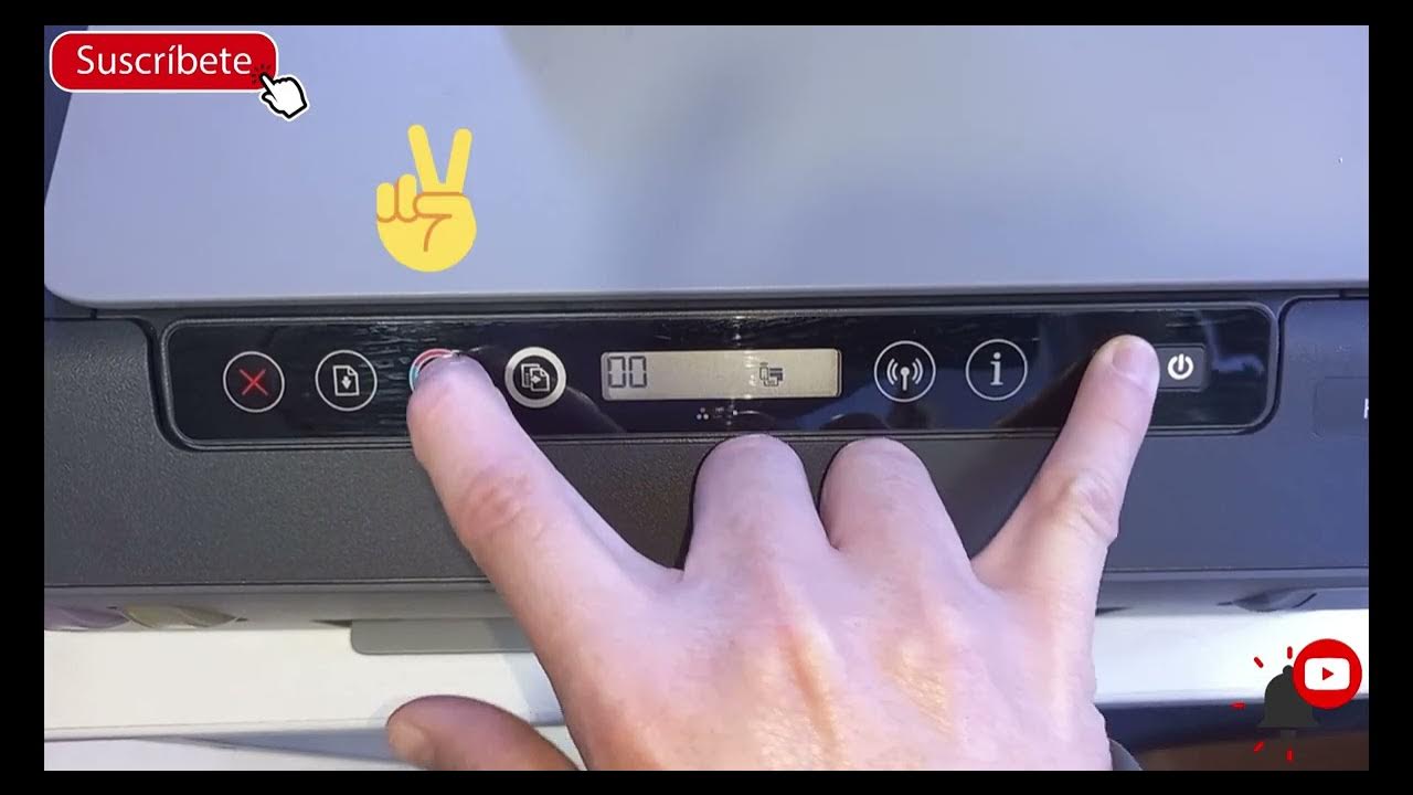 Como realizar limpieza de cabezales desde la botonera en impresoras hp
