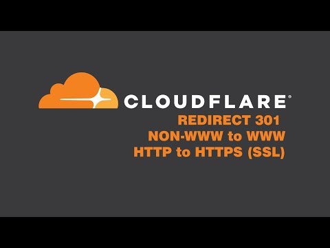 Cloudflare: How to 301 Redirect NON-WWW to WWW HTTP/HTTPS SSL