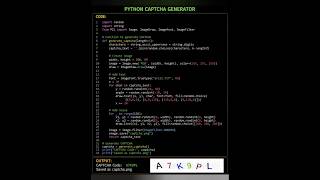 Python CAPTCHA Generator🥊