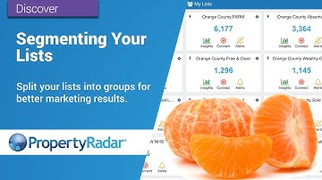 Segmenting Your Lists in PropertyRadar