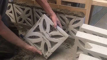 How to make or build a breezeblock wall