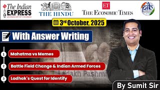 3 October, 2025 Editorial discussion |  Minning Atma Nirbhar Bharat, Districts as democratic common