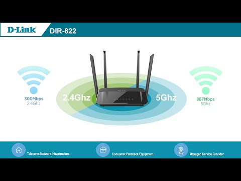 D-Link DIR-822 AC 1200 Wi-Fi Dual-Band Gigabit Router