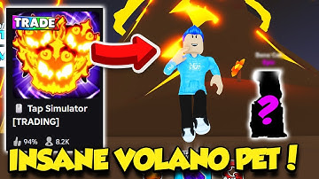 I GOT AN INSANELY RARE VOLCANO PET IN TAP SIMULATOR UPDATE!