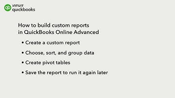 How to build custom reports