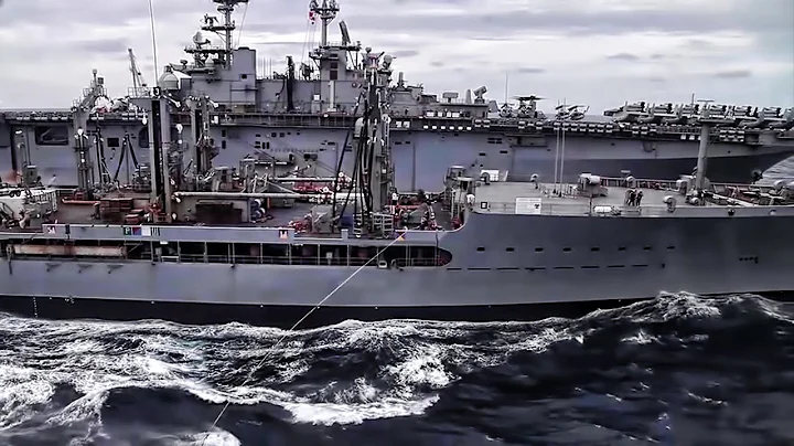 Double Underway Replenishment  U.S. Navy