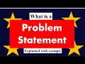 What is a Problem statement || What does PROBLEM STATEMENT mean? PROBLEM STATEMENT meaning ||