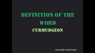 Definition of the word \