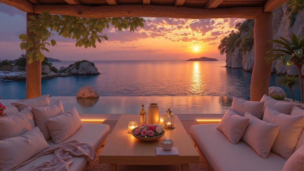 Calm Morning Breeze & Smooth Jazz Music 🌊 Gentle Ocean Sounds for a Peaceful Start a New Day