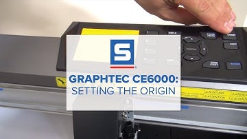 Graphtec CE6000: Setting the Origin