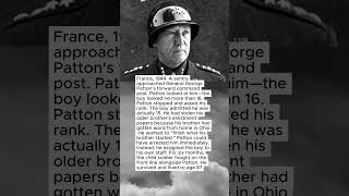 What General Patton Did When He Found a 15-Year-Old Boy Soldier in His Forward Command Post #ww2 Command Post