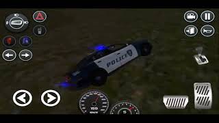 Police car with flashing lights and siren. Police Simulator screenshot 5
