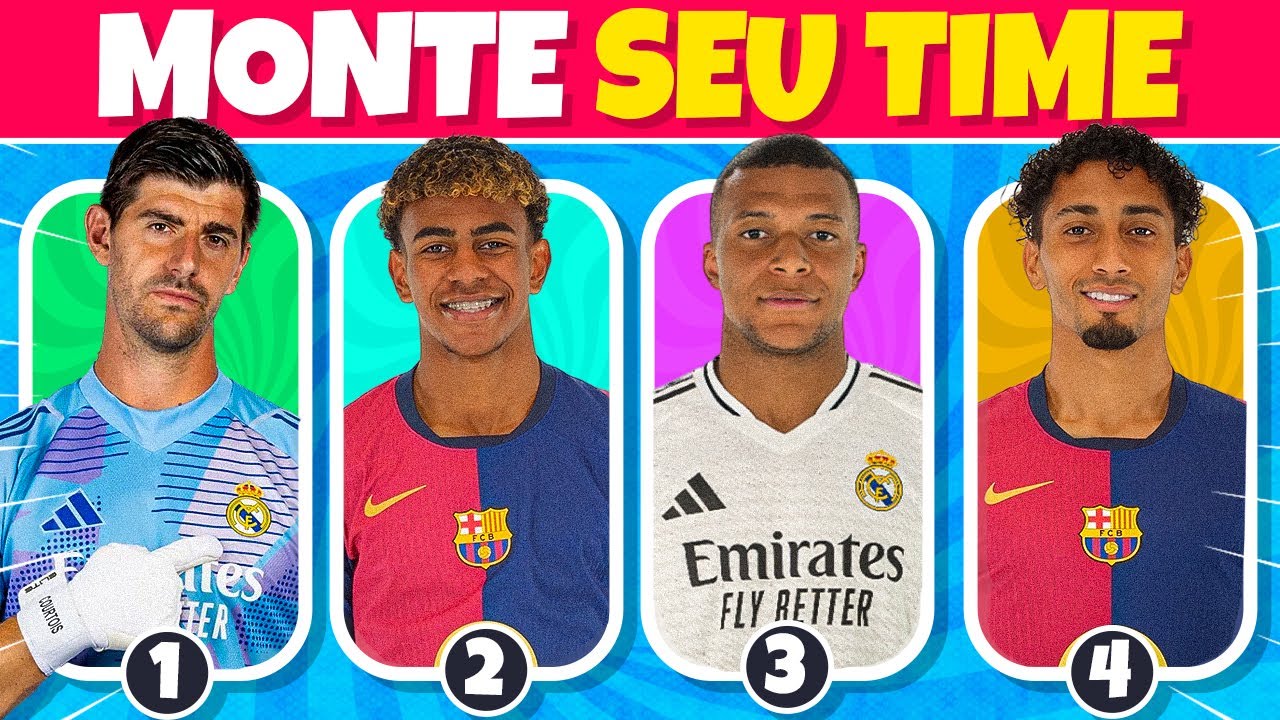 MONTE SEU TIME 🏆 | CAMPEONATO ESPANHOL | FUTEBOL QUIZ