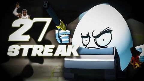 27 Kill Streak with PABLO CRACKSHOT | Shell Shockers