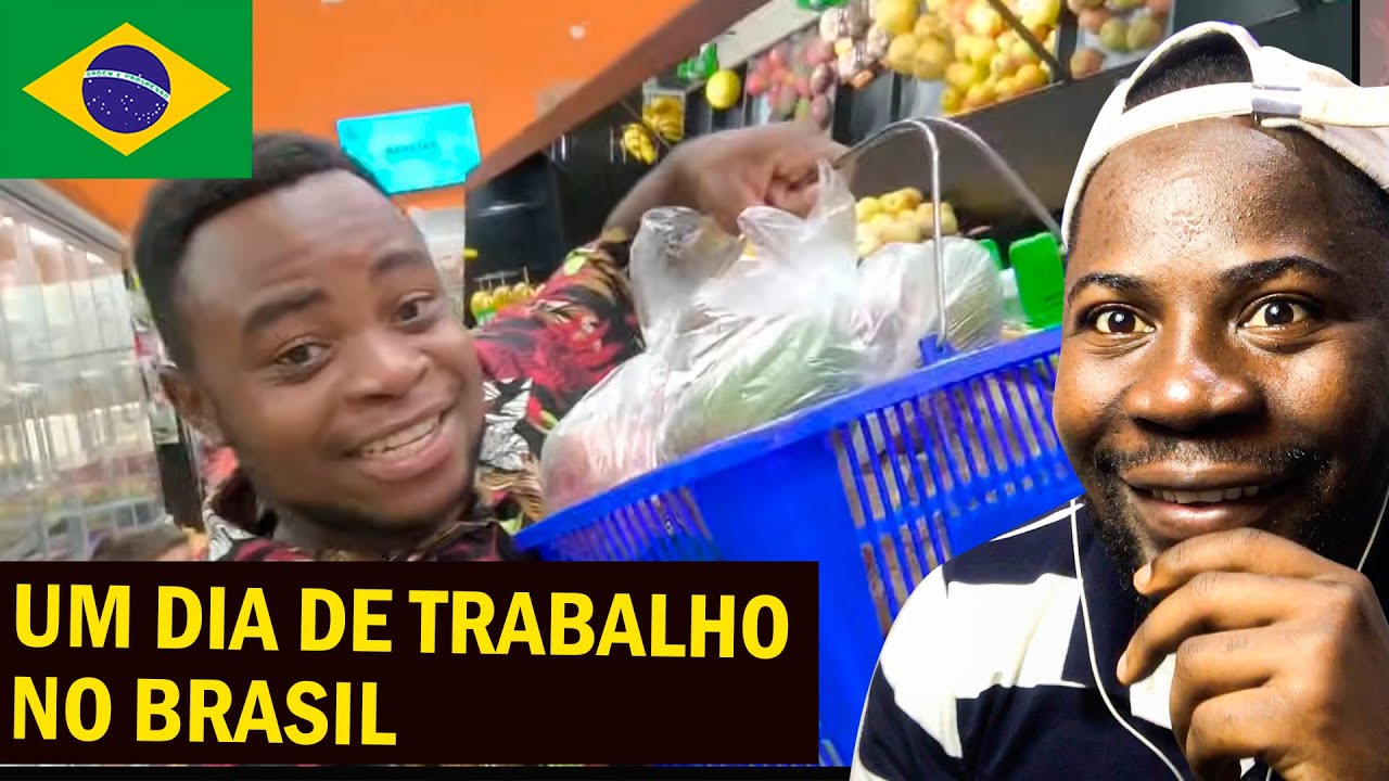 MOÇAMBICANO LEVA 100 REAIS PRO MERCADO E VOLTA COM UM CESTO CHEIO DE COMIDA